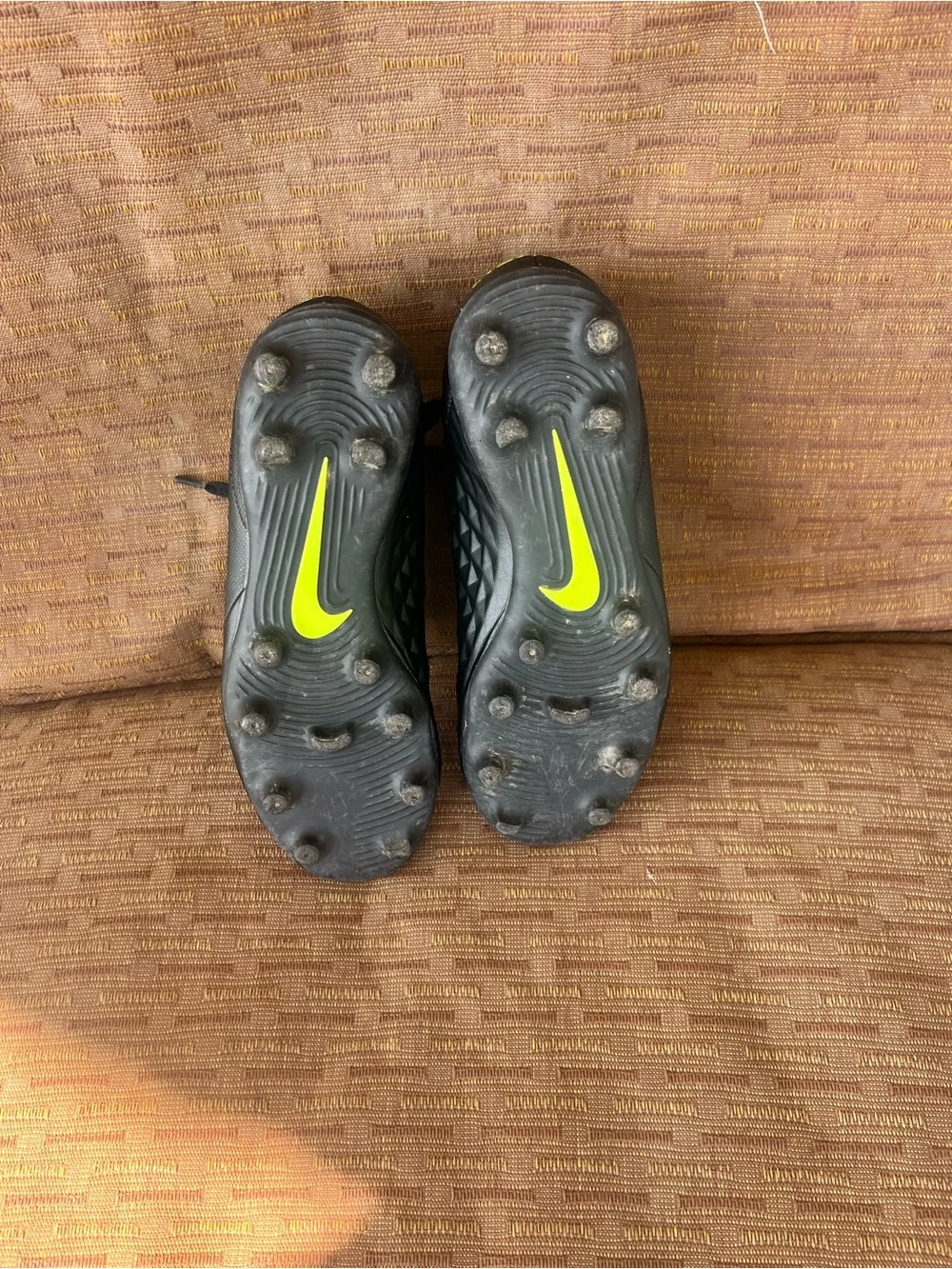 Nike Kids Black with Volt Accent Soccer Cleats